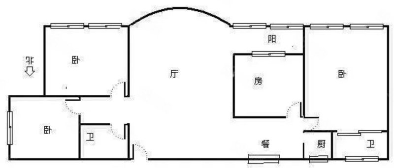 和睦居4室2厅2卫149.14㎡南北252万