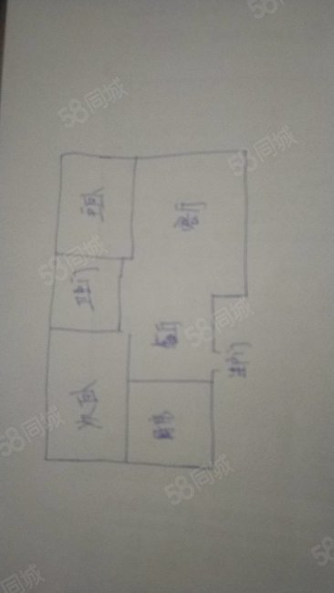 景园盛世华都3室2厅1卫110㎡南北70万