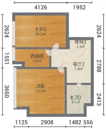 诚基中心国际公寓3室2厅2卫62.31㎡西270万
