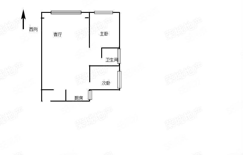 华飞新域盛景2室2厅1卫73.85㎡西北78万