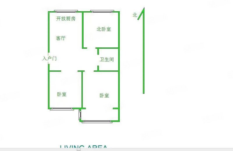西苑(南区)3室1厅1卫103㎡南北81.5万
