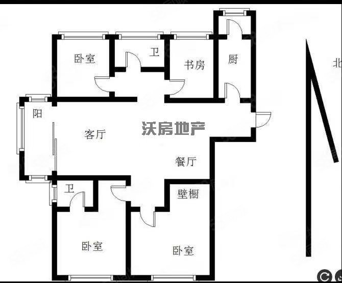 瑞嘉容园4室2厅2卫136.97㎡南北97万