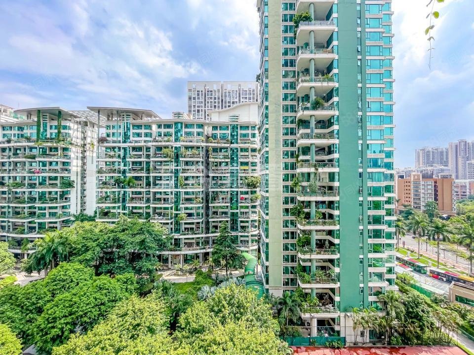 广阔大阳台小高层温馨4室户型 精装 值得一看,金碧华府-广州58同城