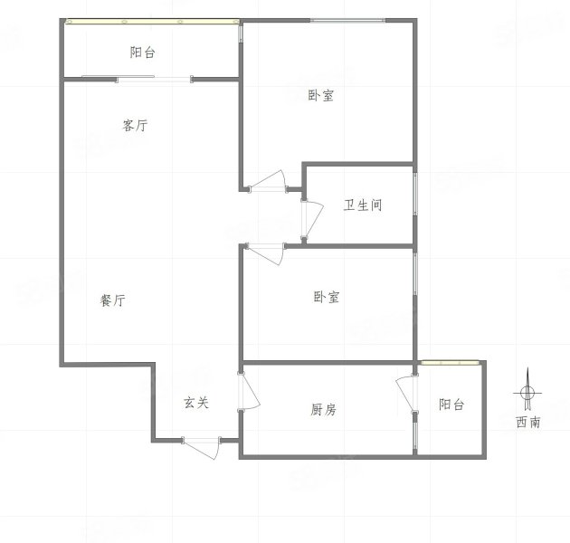 庆业九寨印象2室1厅1卫84.77㎡南88万