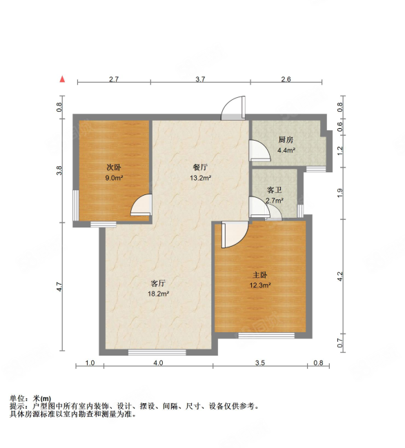 鲁邦奥林逸城(东区)2室2厅1卫94㎡南139万