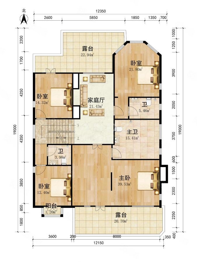 清錦源7室5廳6衛(wèi)522㎡南北4500萬