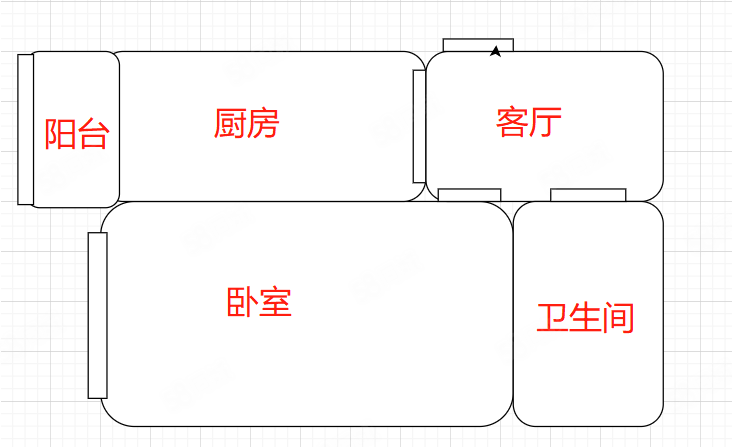 哈量分厂家属楼1室1厅1卫41.95㎡东26.8万