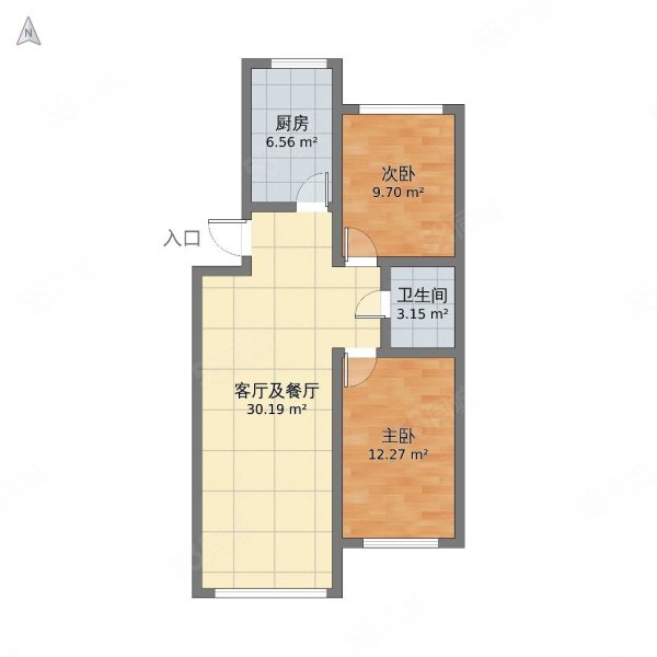 新民家园2室2厅1卫116㎡南北97万