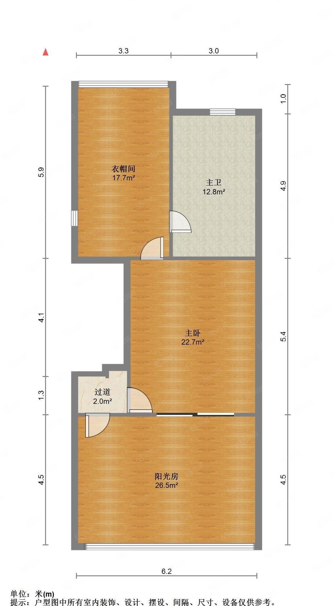 莫奈花园3室2厅3卫195㎡南北780万