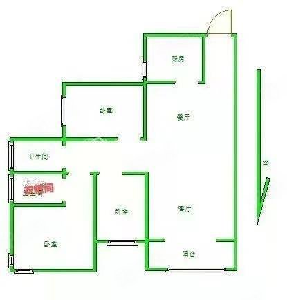 公务员小区3室2厅2卫139㎡南北115万