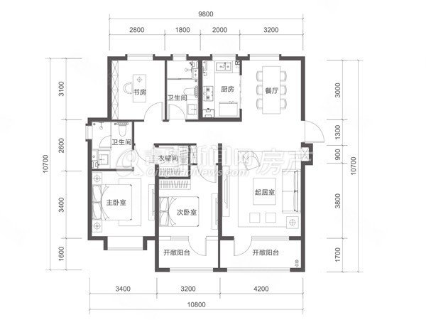 锦隆小区3室2厅2卫146㎡南北78.5万