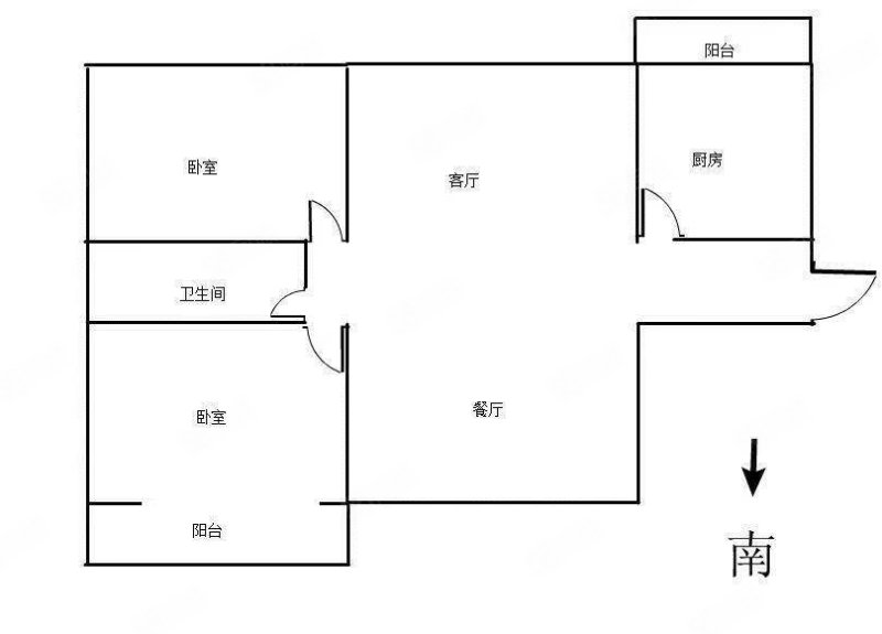 六四五六工厂社区3室2厅1卫118㎡南北52万