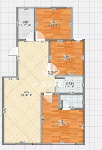 滨湖悦城3室2厅2卫118㎡南北112万