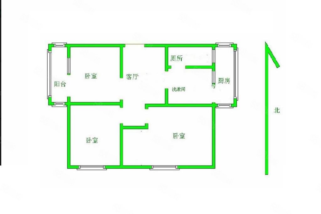 小集后街89号院3室1厅1卫73.55㎡西南48.5万