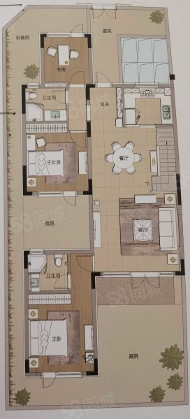 蓝城春风江南3室2厅2卫115㎡南360万