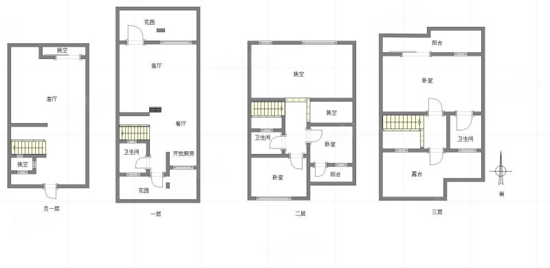 象屿两江望府3室2厅2卫240㎡南北360万