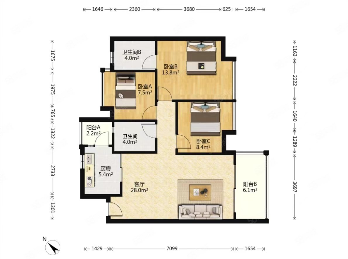 保利西海岸星海花园近地铁70年产权精装好房带电梯