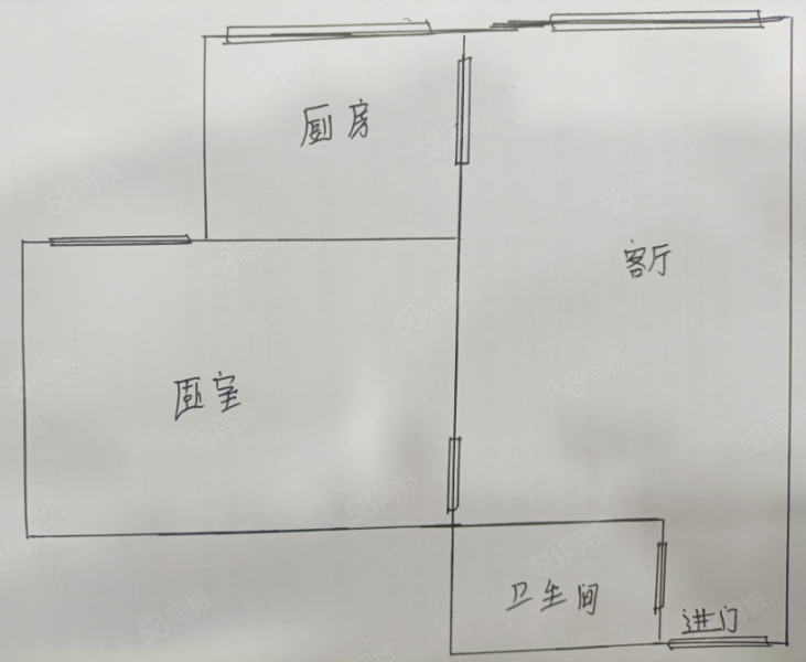 正泰诚润小区1室1厅1卫46.38㎡西38万