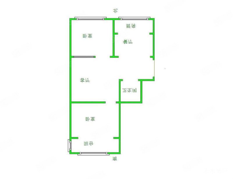 金地小区2室1厅1卫67㎡南北58万