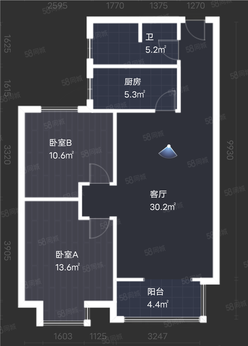 星光天地旁 大两室可改小三室 金明实验 附近 交通便利,首座时代-开封