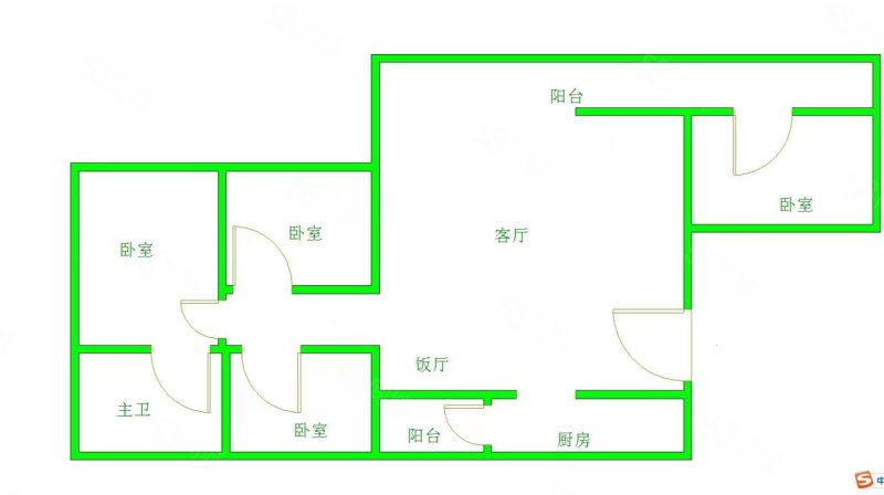 月海苑小区4室2厅2卫125㎡南北124万