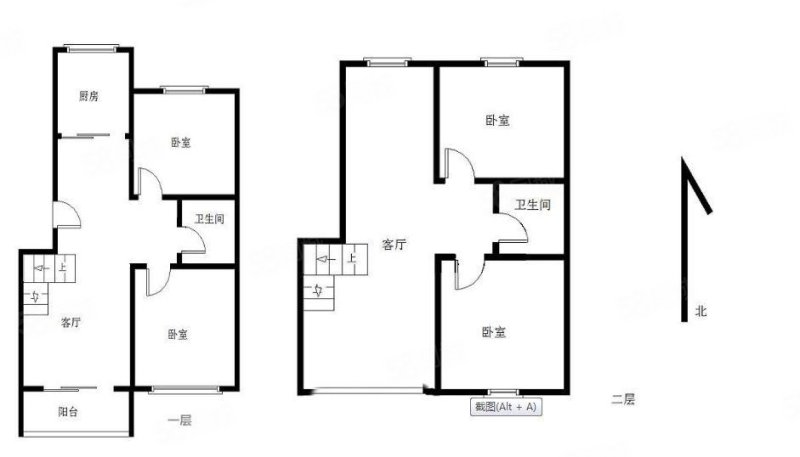 福临万家(一期)2室2厅1卫96㎡南248万