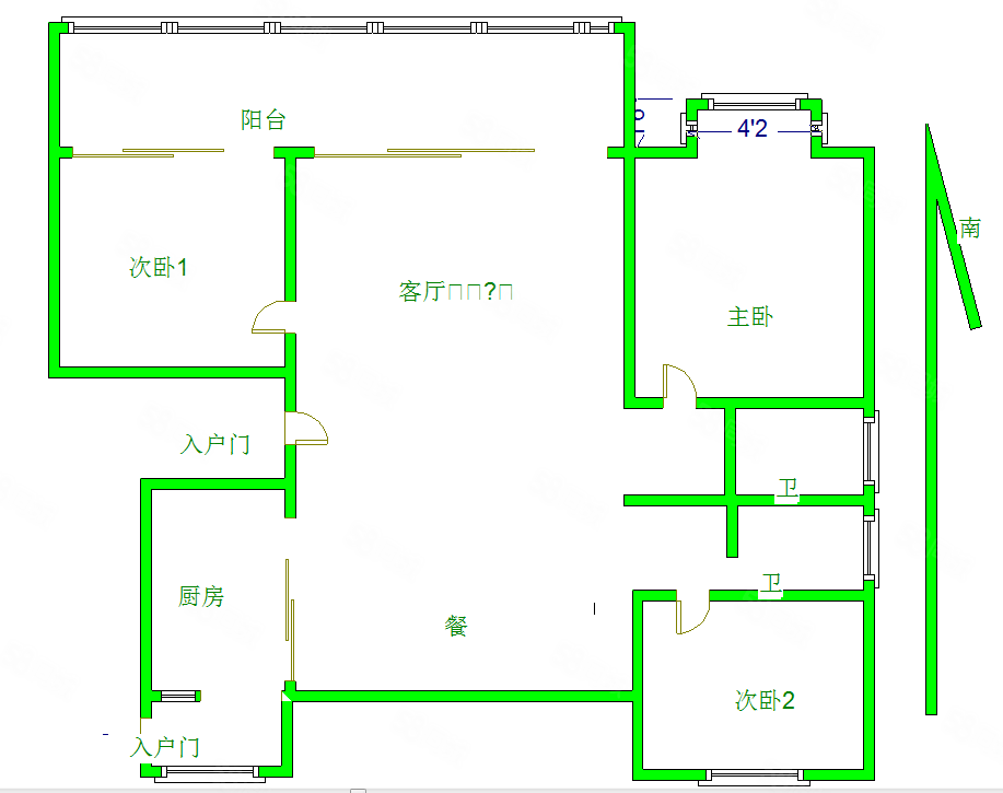 龙舒壹号院3室2厅2卫124㎡南85万