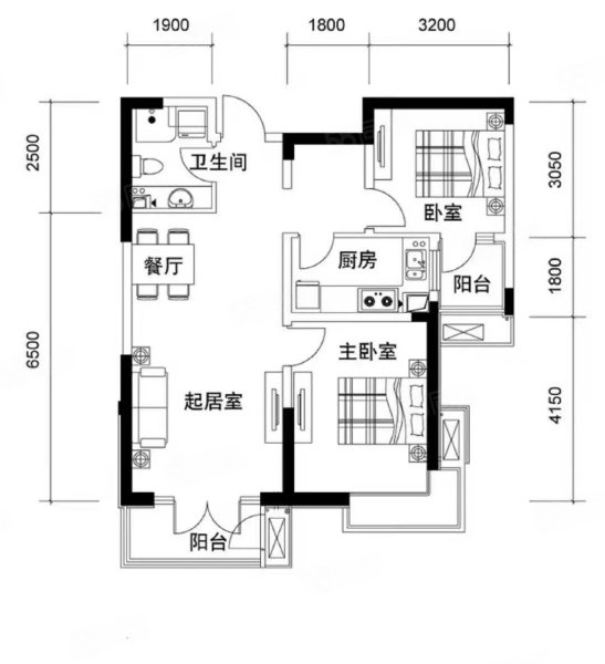 翡丽东方花园3室2厅2卫104㎡南北92万