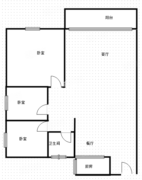 金源橘子郡3室2厅1卫84.72㎡南65万