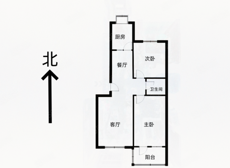 金马小区腾跃园2室2厅1卫85.65㎡东108万