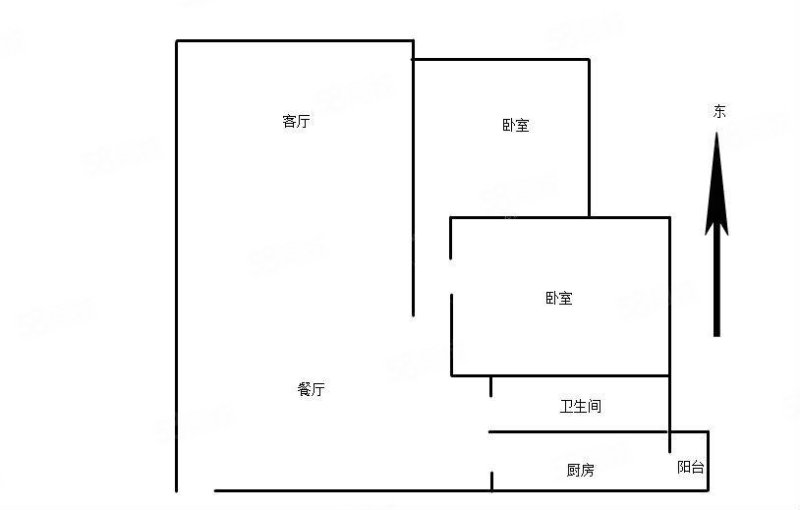 天怡峰景2室2厅1卫72.76㎡东78万