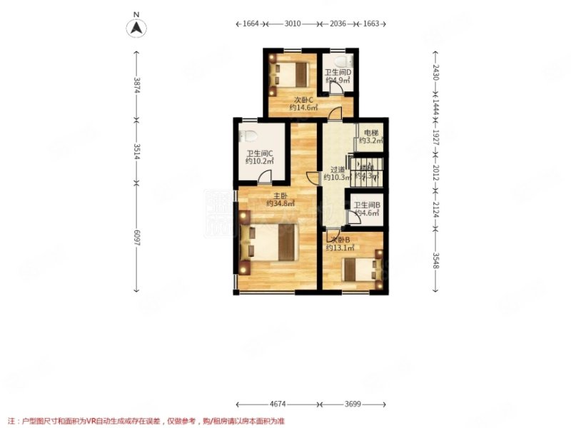 金府大院4室4厅4卫439.91㎡南北2900万