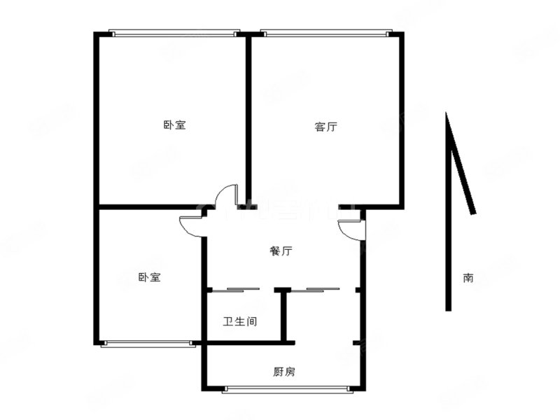 送变电宿舍3室1厅1卫79.4㎡南北120万