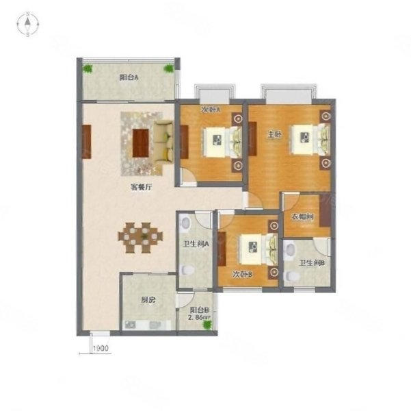 银辉花园3室2厅1卫72㎡南29万