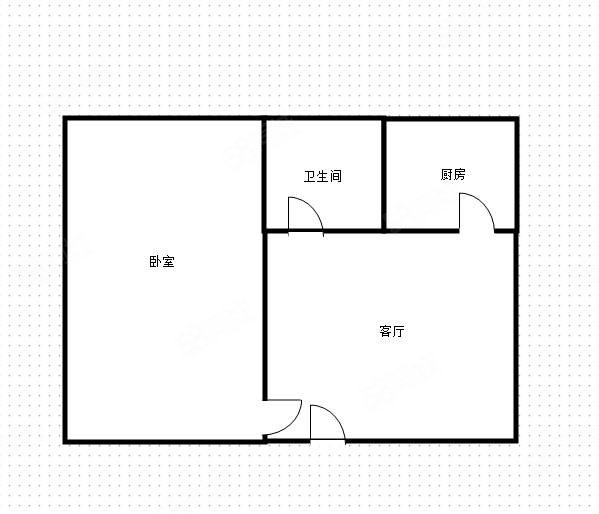 南宁艺术剧院宿舍1室1厅1卫47㎡南北90万