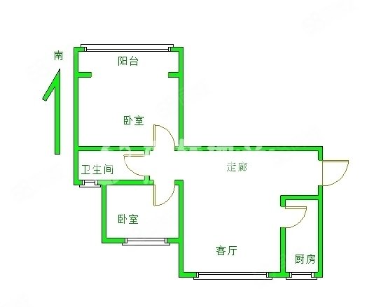 君恒熙园2室1厅1卫79㎡南60万