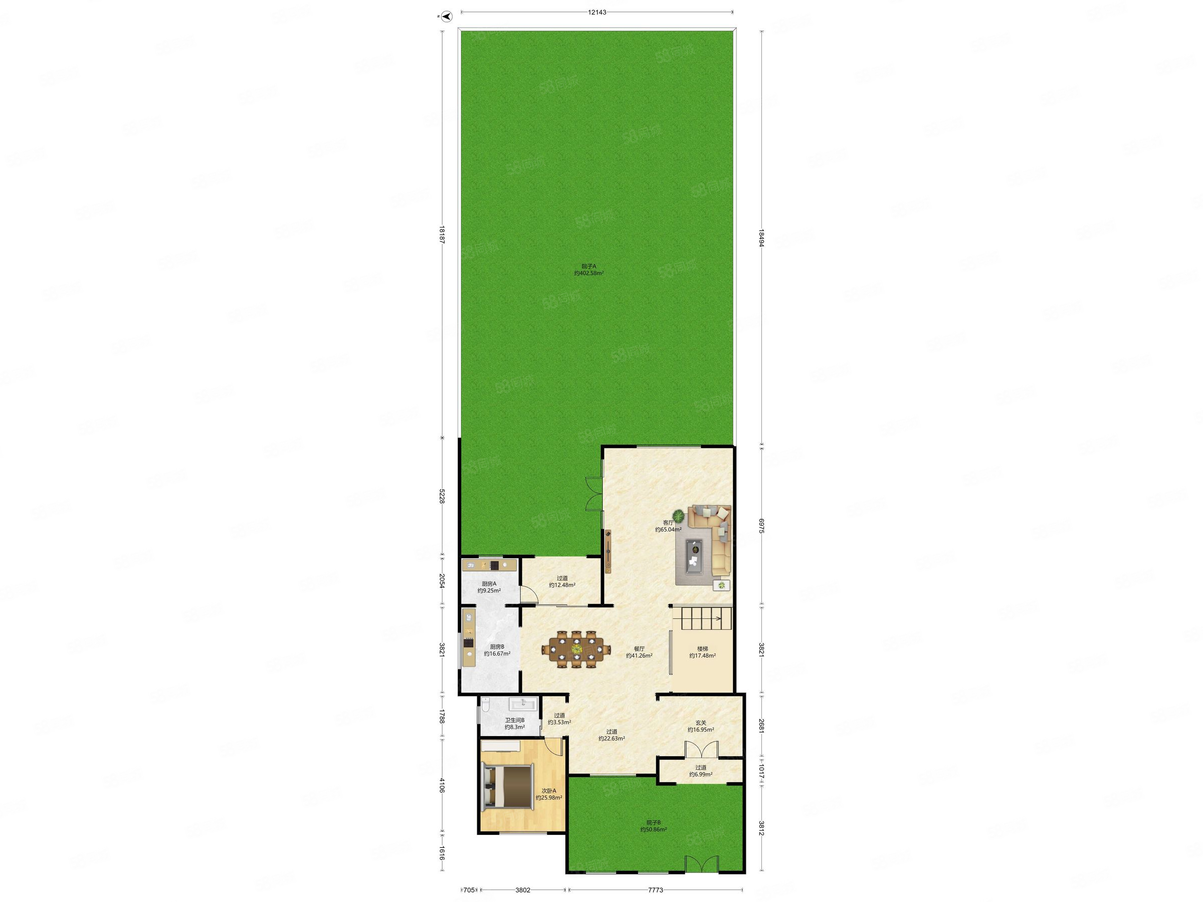 建发浅水湾(一期)6室3厅6卫576㎡东2999万
