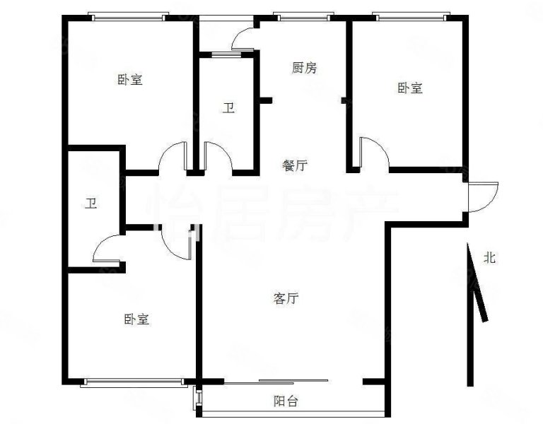 偃师建业森林半岛3室2厅2卫122㎡南北68万