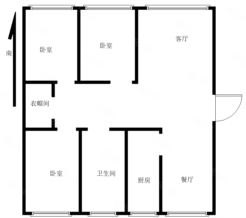 金御华府(A区)3室2厅2卫133.34㎡南北84万