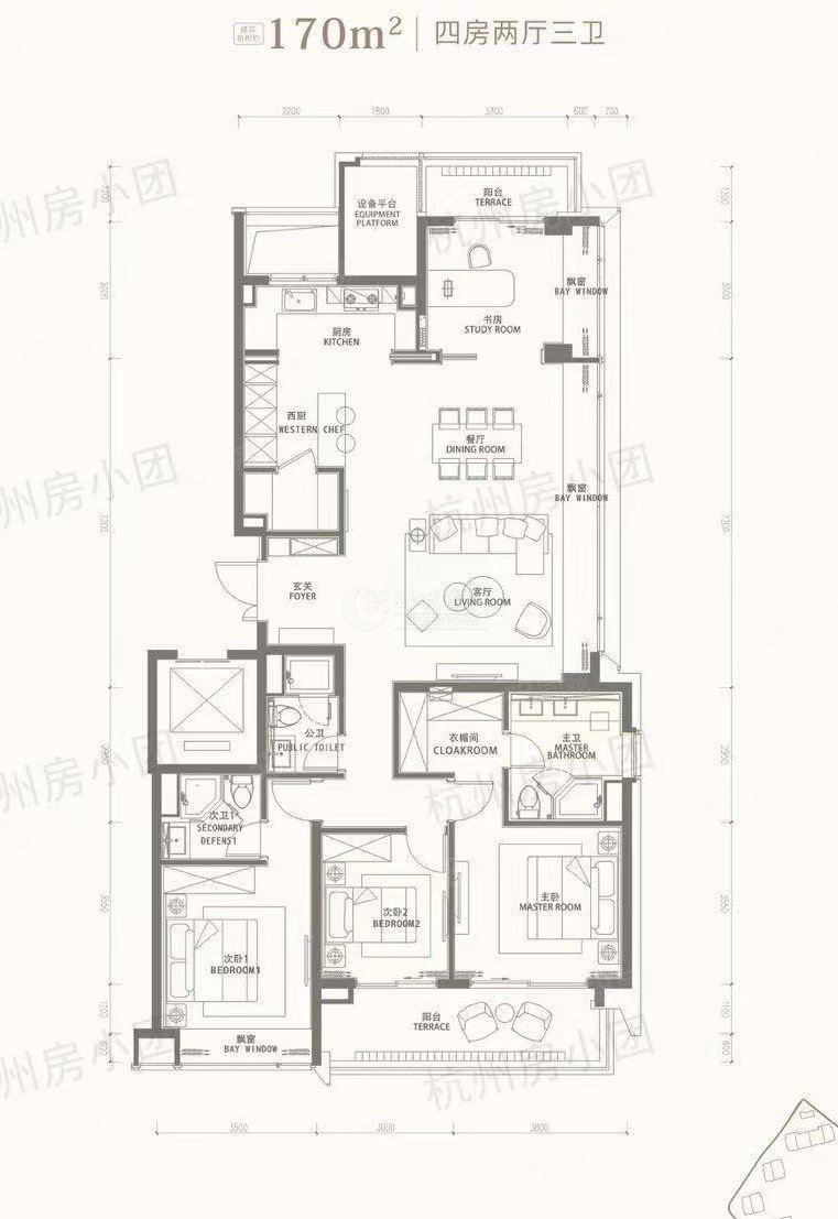 低区带软装出售 全新没住过,仁恒滨江园-杭州58同城