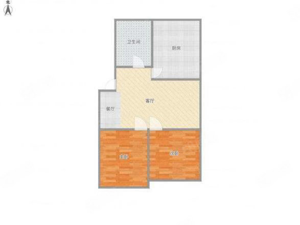 铁路小区2室1厅1卫71.75㎡南北21万