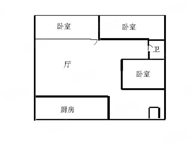 海天假日半岛3室2厅2卫87.64㎡西南58万