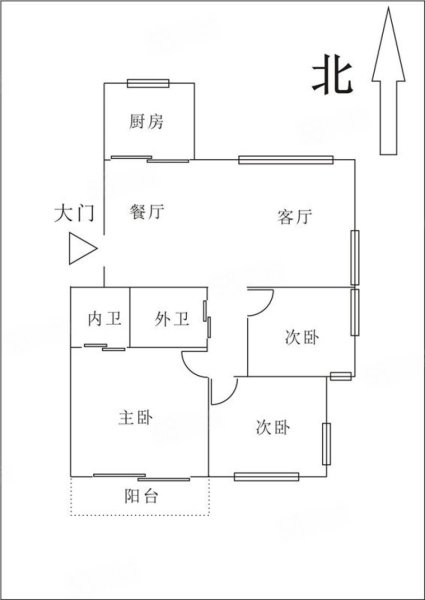 葡萄景苑3室2厅2卫120.51㎡南北168万