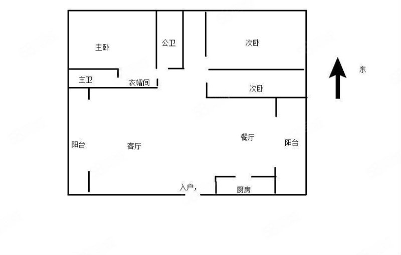 永兴法苑3室2厅2卫127㎡南北58万