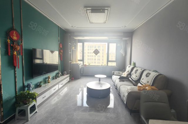 徒骇河湿地公园，送车位储藏室，免大税，精装三室，绿城百合新城