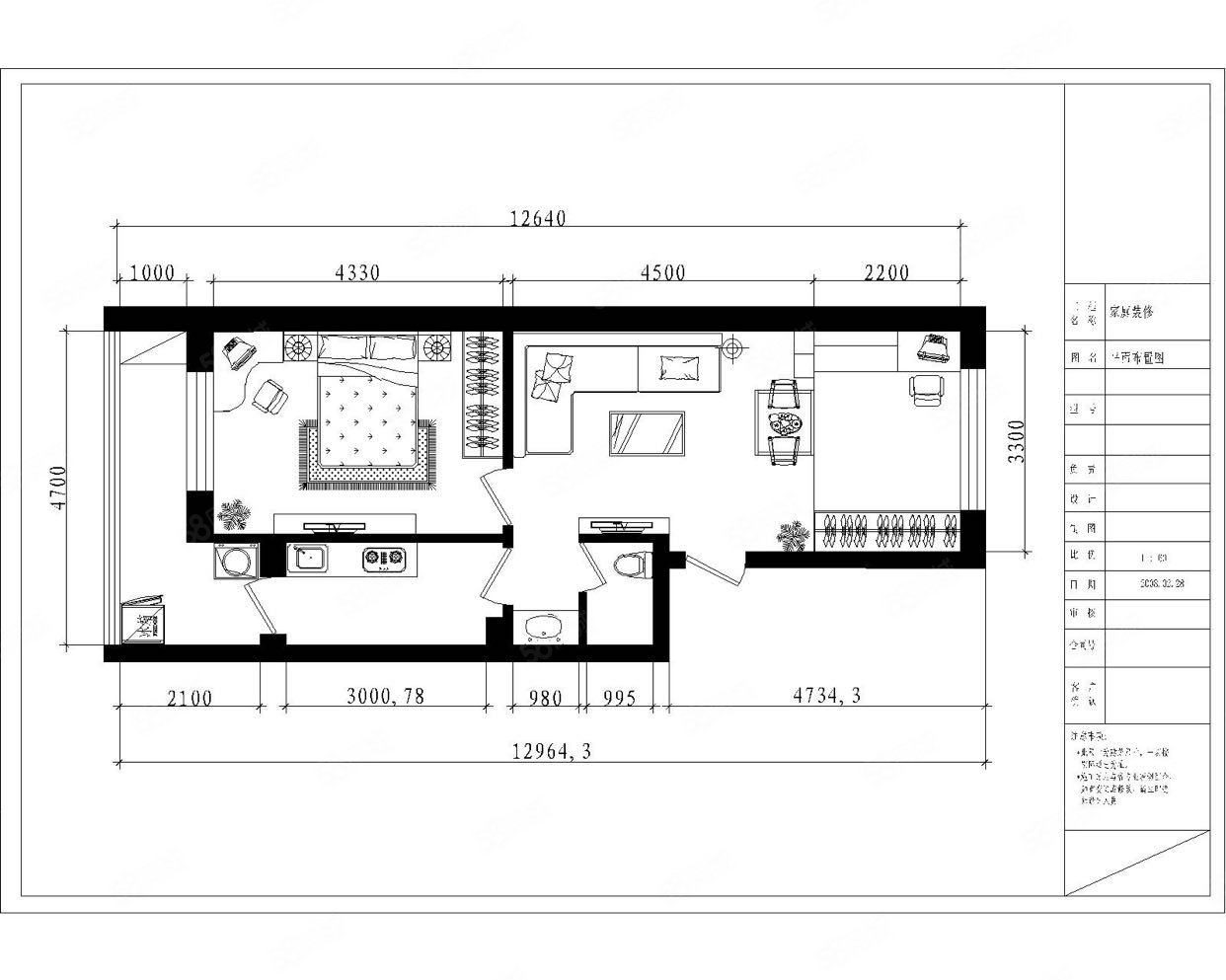 通惠南路小區(qū)2室1廳1衛(wèi)65.62㎡東西225萬