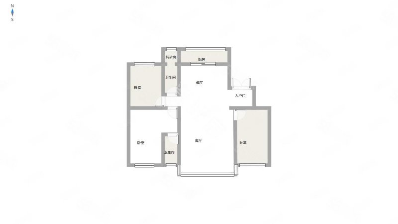 东山郡3室2厅2卫144㎡南北125万