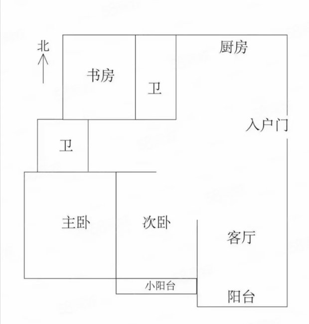 棋杆花苑3室2厅2卫142.78㎡南北104.8万