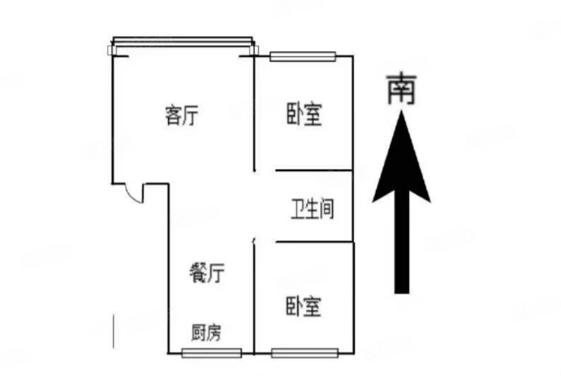 阿里山花园2室2厅1卫93.19㎡南北57.8万