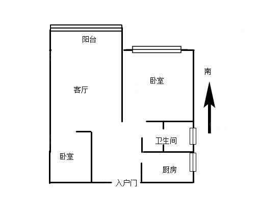 红太阳花园(孟津)1室1厅1卫73㎡南北43万